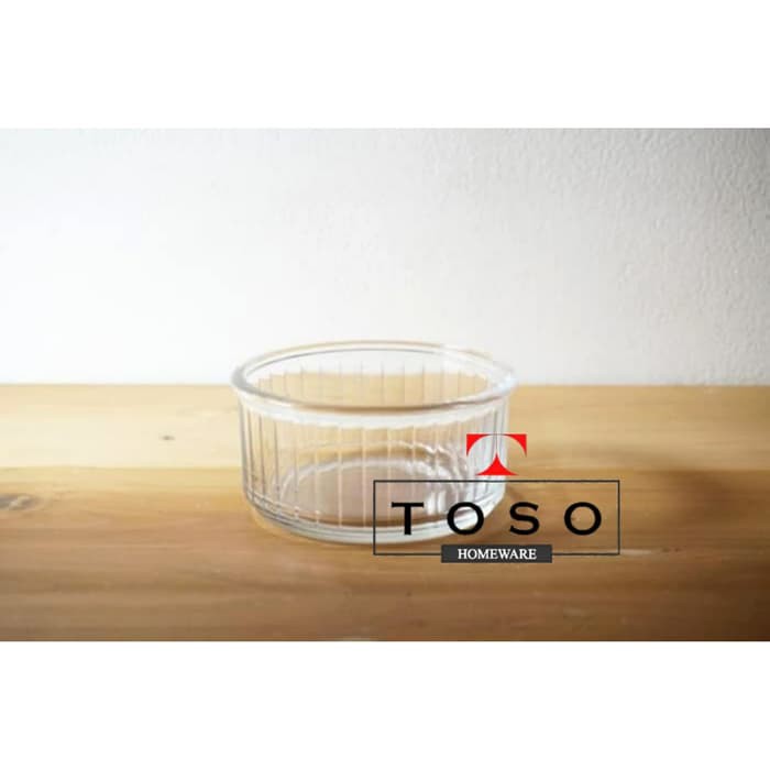 Duralex Glass Ramekin Kaca 8-5 cm Transparent Mangkuk Ramequin Bowl