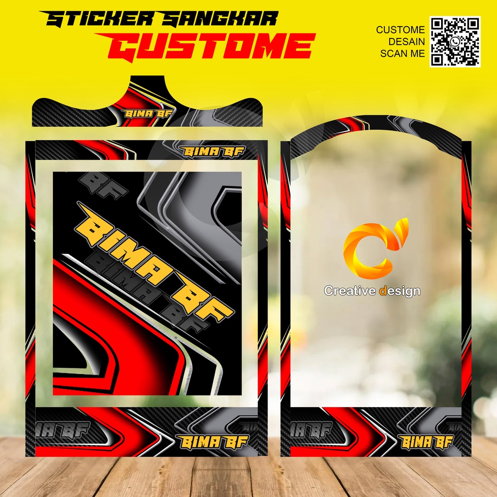 STICKER SANGKAR KOTAK BIMA BF