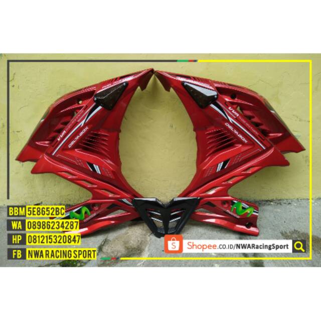 Half Fairing New Vixion R Merah