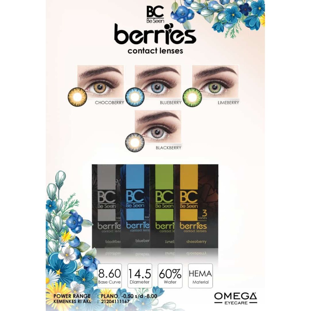 SOFTLENS OMEGA BC BERRIES  CHOCOBERRY 14.5MM