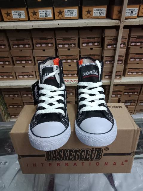 Sepatu Sneakers Sekolah Anak Warrior Basket Club Original Kualitas Premium Tinggi