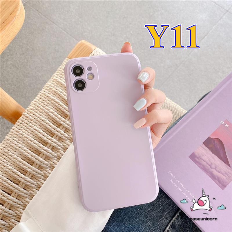 Soft Case Silikon Tpu Warna Permen Polos Untuk Iphone 12 11 8 7 6 6s Plus X Xs Se 11 12 Pro Max 12