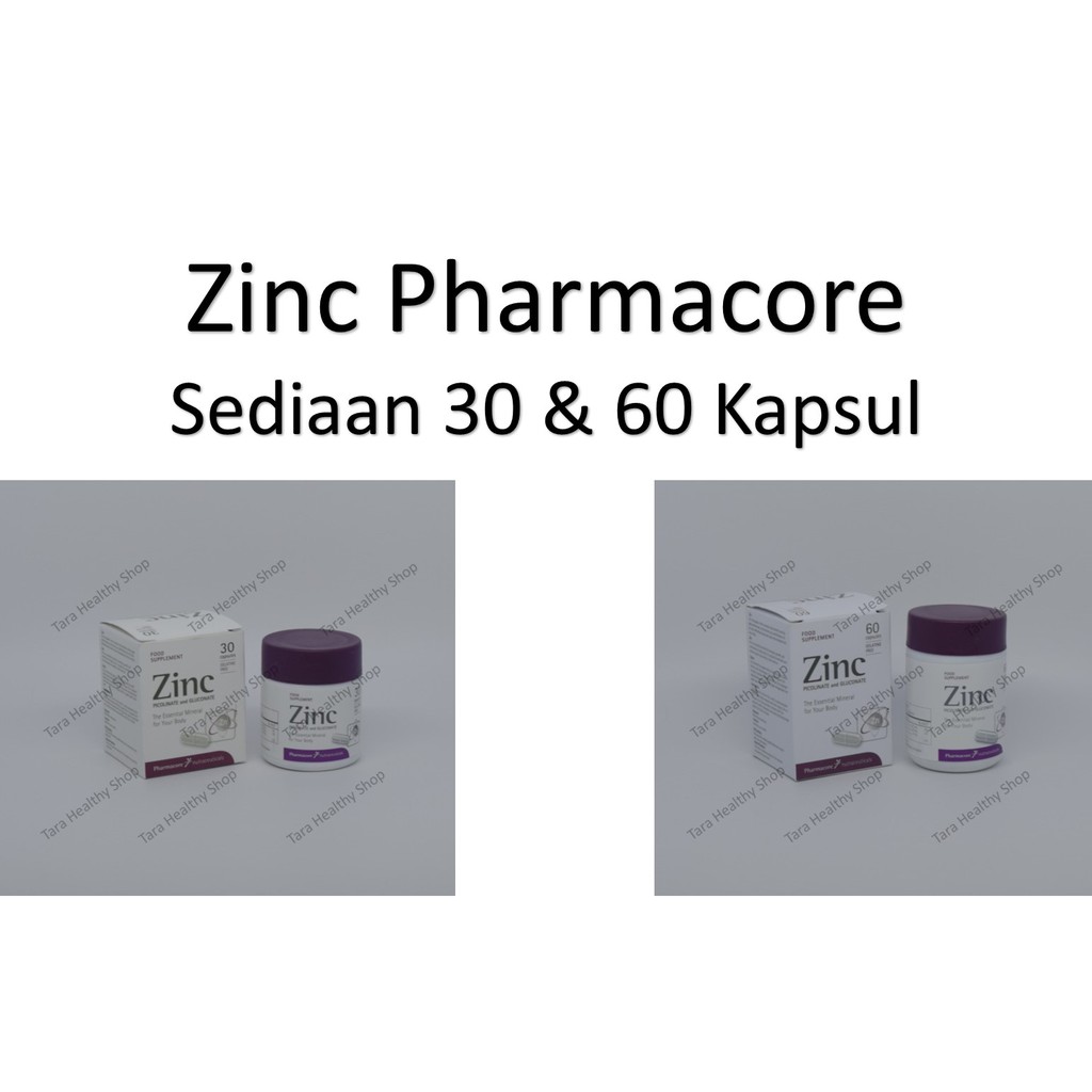  Zinc  Pharmacore 30 60 Kapsul Membantu Masalah 