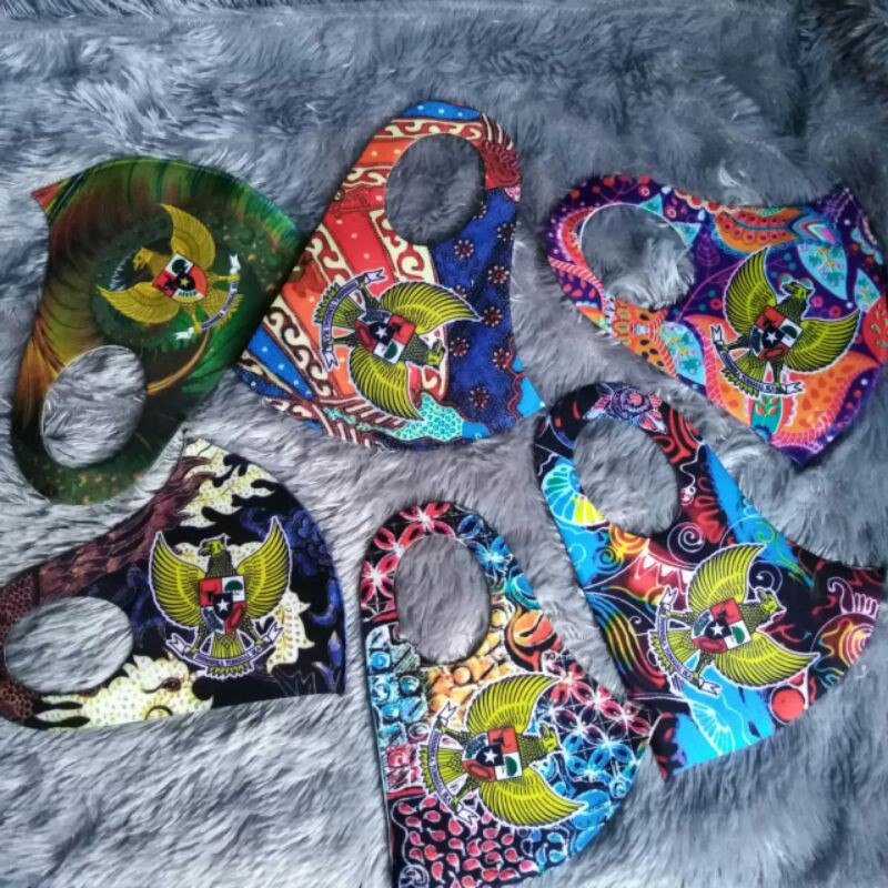 MASKER SCUBA BATIK DEWASA LOGO GARUDA MASKER CORAK BATIK MASKER GARUDA MASKER BUNGA SERBA SERBI BJM