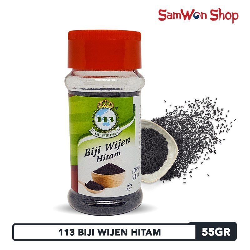 

113 BIJI WIJEN HITAM / BLACK SESAME SEED 55GR - BUMBU DAPUR SIAP PAKAI