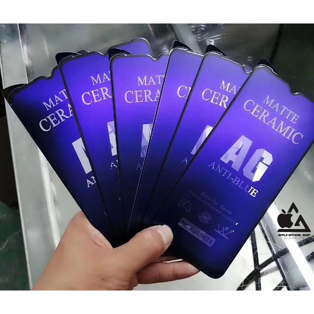 Tempered Glass Ceramic Matte Anti Blue OPPO A5s A12 A11K A15 A15s A54 A74 4G A74 5G Reno 4 Reno 4F Reno 5 Reno 5F Screen Protector Anti Gores Kaca Film