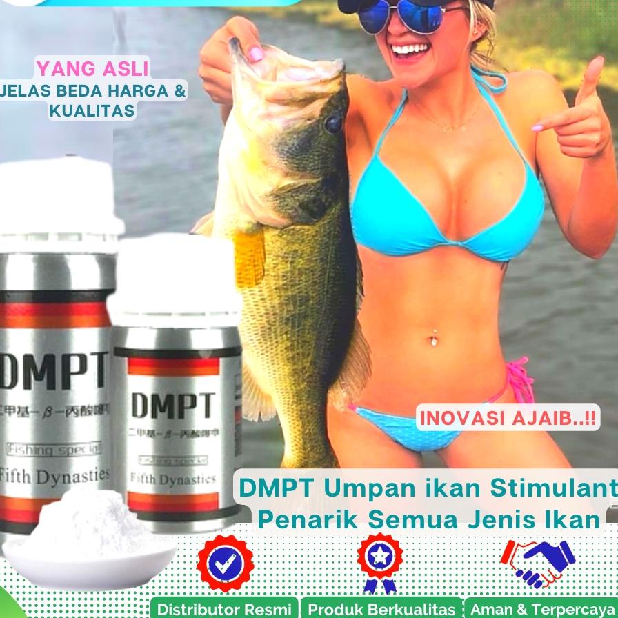 Free OngkirUmpan Pancing Ikan Multifungsi Serbuk Umpan Penarik DMPT Stimulant Semua Jenis Ikan Ampuh