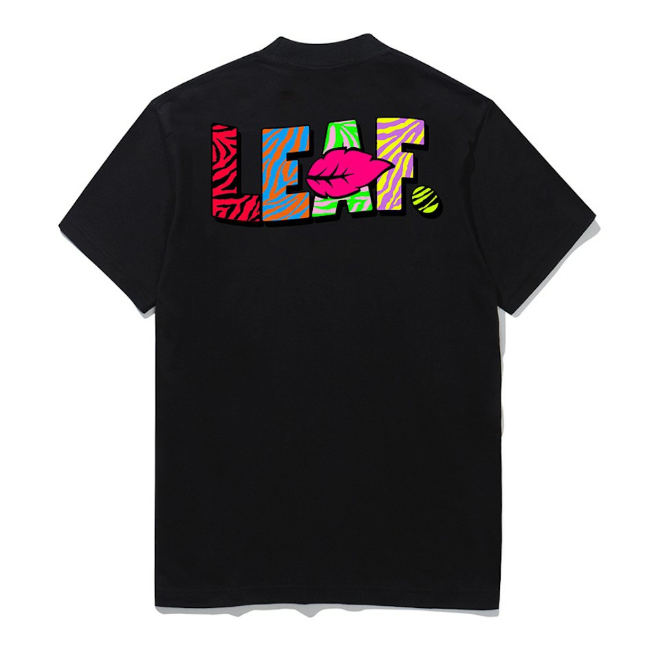 TSHIRT LEAF BLACK