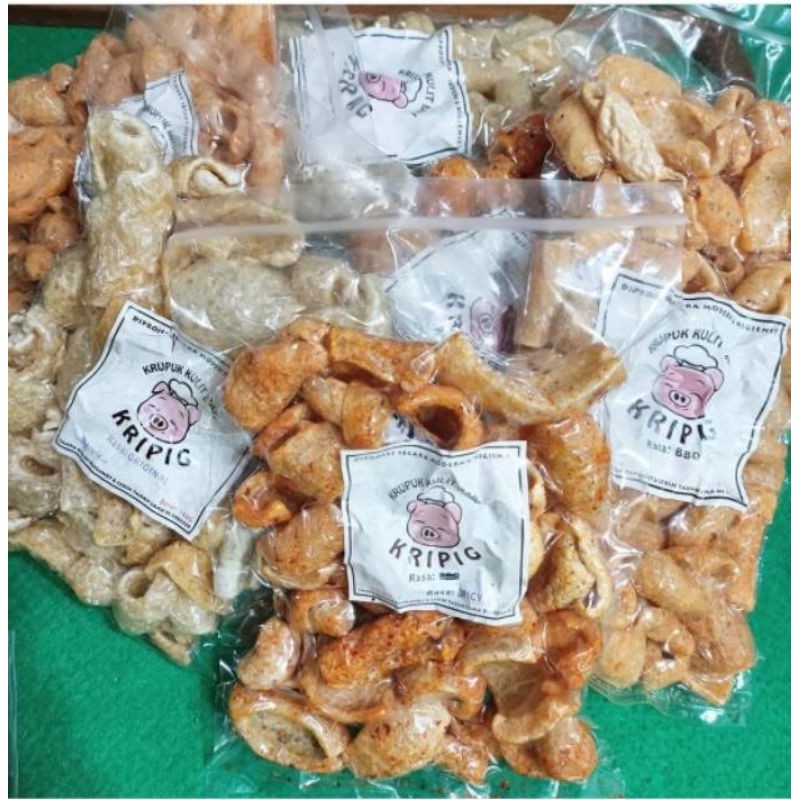 

Paket 500 gram kerupuk kulit babi KRIPIG