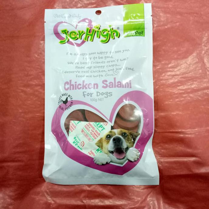 Terbaru Snack Anjing - Jerhigh Chicken Salami 100Grm Berkualitas
