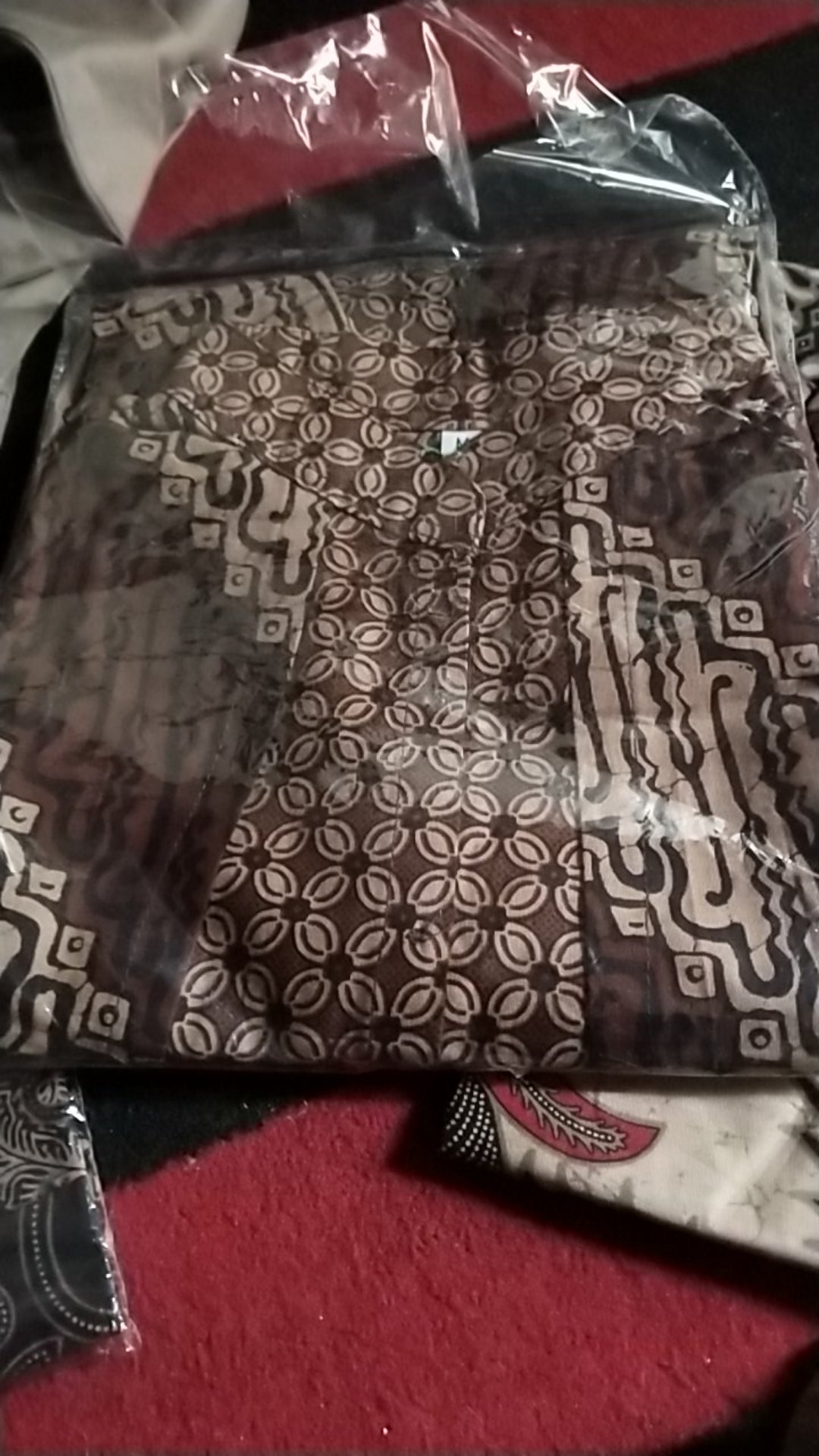 Tey-17 Batik Wanita Asj Sa Hrb026 Kenongo Kemeja Tosca Pendek