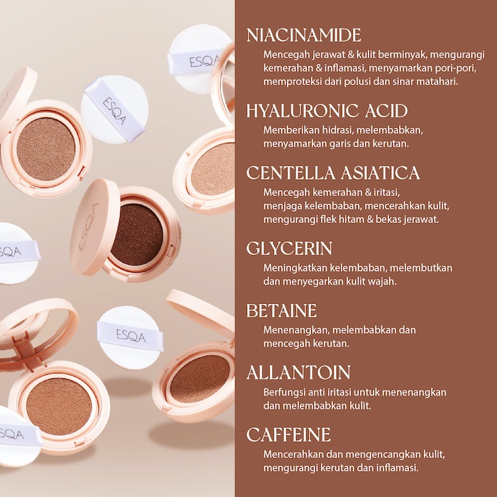 ESQA Flawless Cushion Serum Spf 50+ Pa+++
