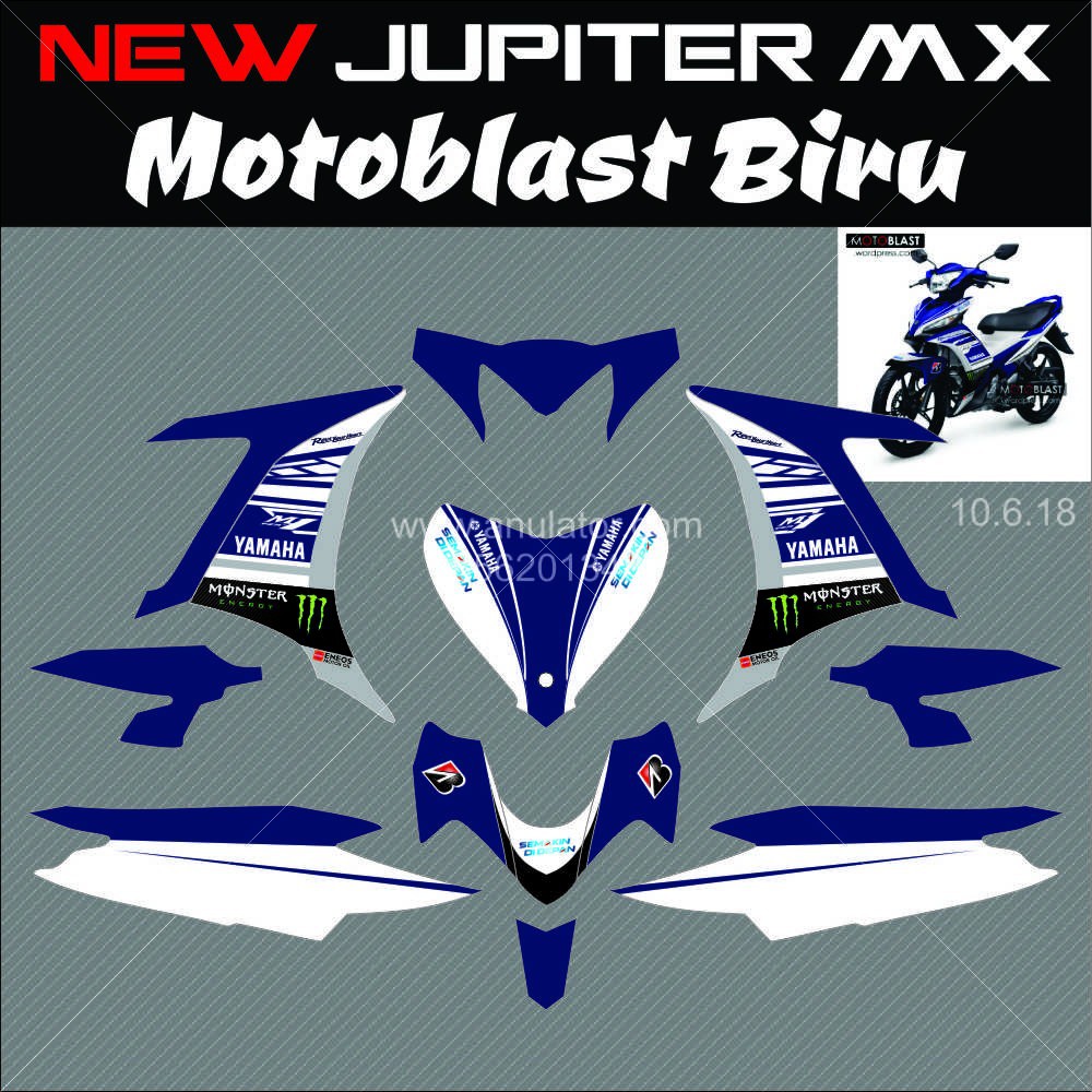 Striping Motor Yamaha Jupiter MX New Exciter Shopee Indonesia