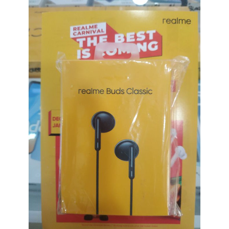 Headset Earphone Realme Buds Classic Original Realme Resmi