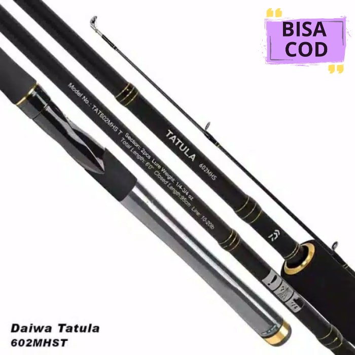 Bisa COD Joran Daiwa TATULA 602 MHST |183cm | Joran Galatama Ready Stok