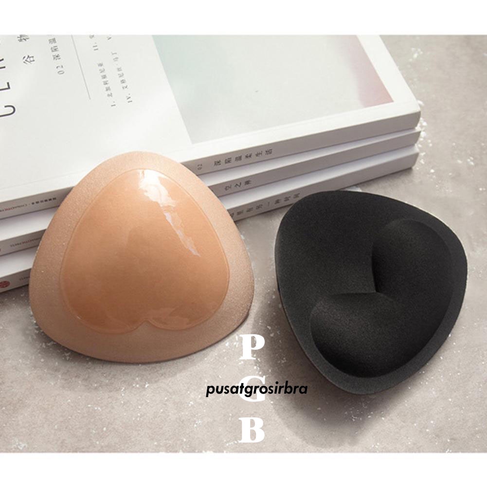Triangle Pushup Pad Bra Pads Bra berbentuk Segitiga untuk Berenang Cup Tambahan Busa Bh Bra Waterpro