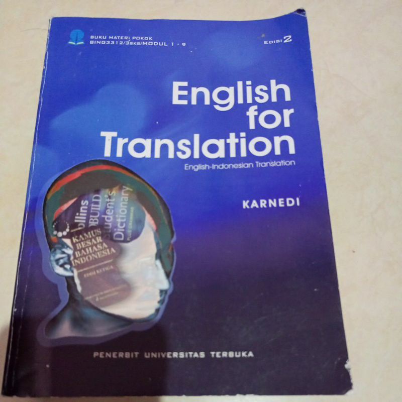 Modul UT Sastra Inggris BMP BING3312 English For Translation edisi 2