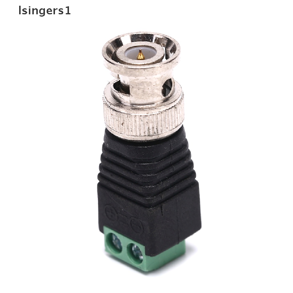 (lsingers1) Adapter Konektor Kabel Coax CAT5 Ke Coaxial BNC 10 Male Untuk Kamera CCTV