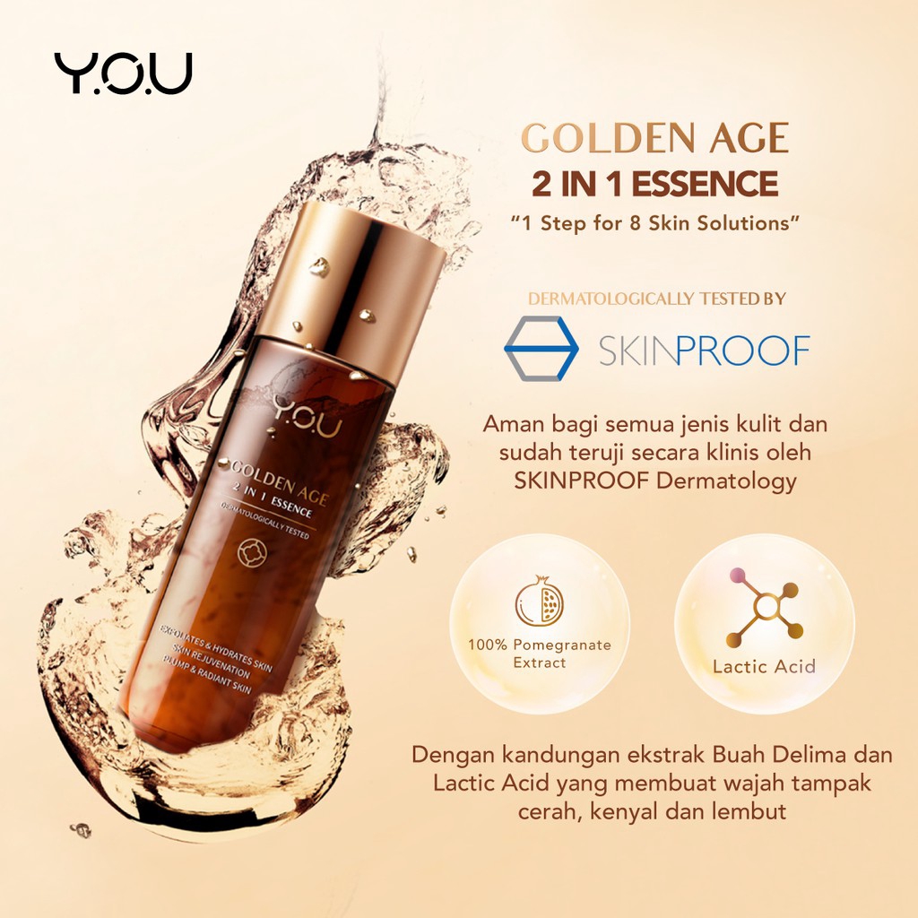 YOU Golden Age 2 in 1 Essence 100ml [1 Step for 8 skin Solutions] / Y.O.U / KIMIKO OFFICIAL