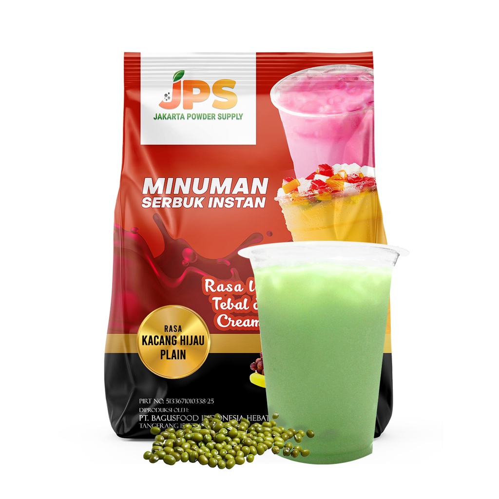 

JPS Kacang Hijau Plain Serbuk Powder Bubuk Minuman 1 Kg