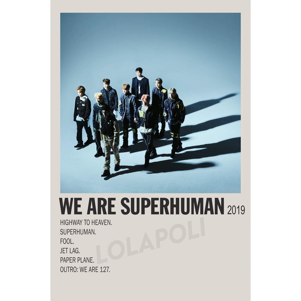 Poster Cover Album K-Pop We Are Superhuman - NCT 127