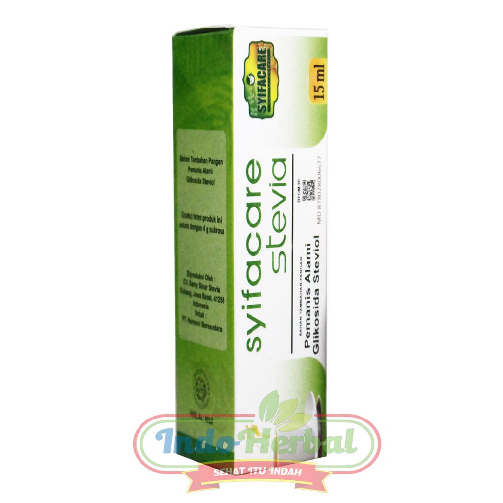 STEVIA SYIFACARE 15ml - Pemanis Alami Pengganti Gula - Non Kalori