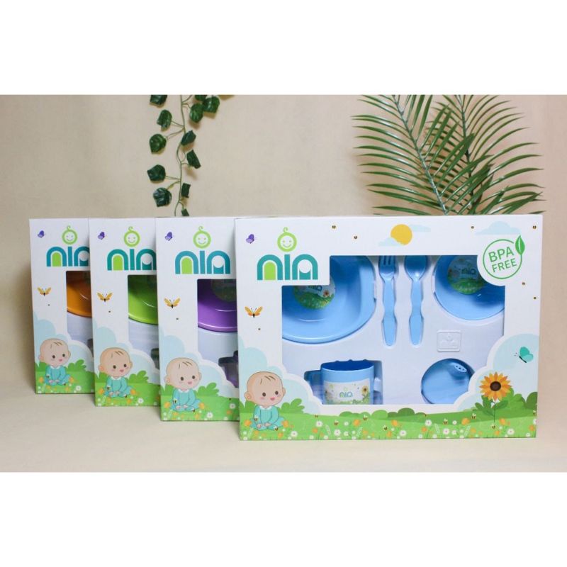 Nia Feeding Set Medium Peralatan Makan Bayi Murah