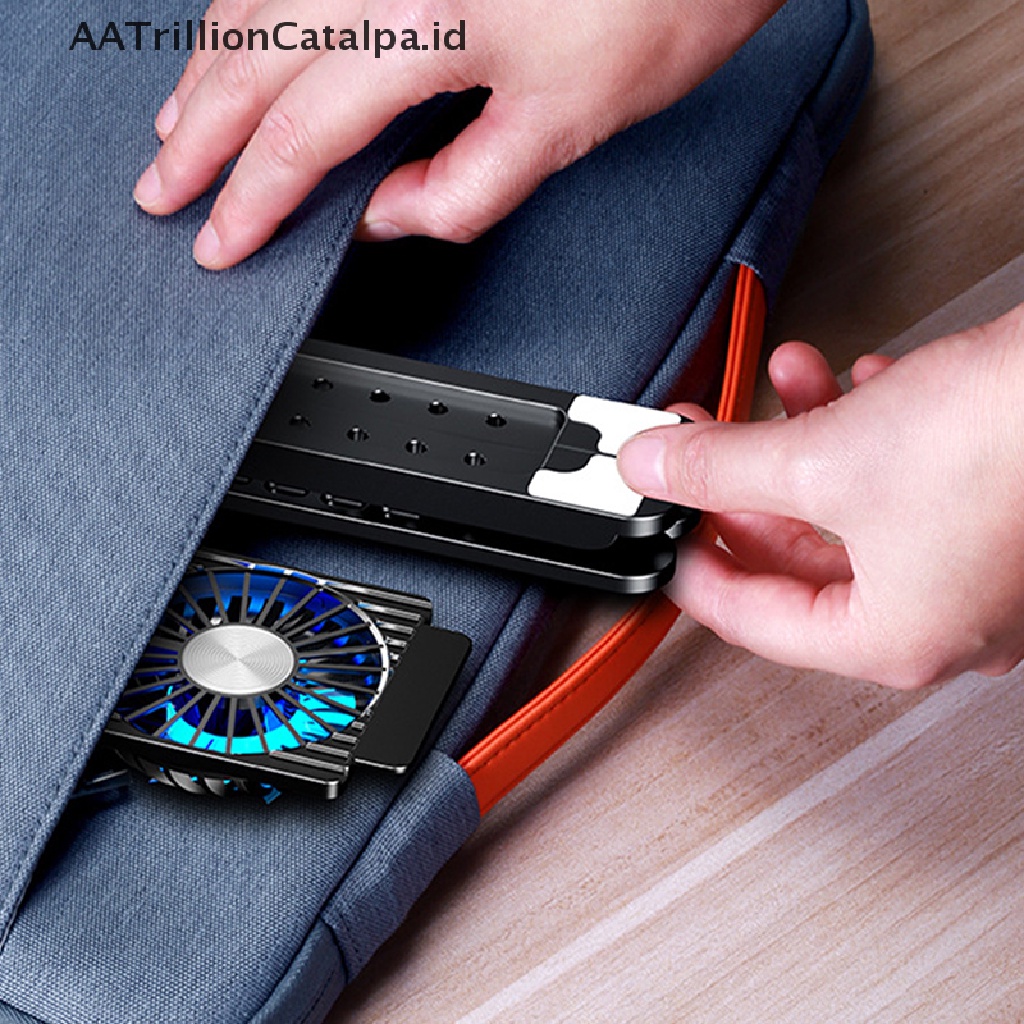 Aatrillioncatalpa Stand Laptop Portable Dengan Kipas Pendingin Bisa Dilepas