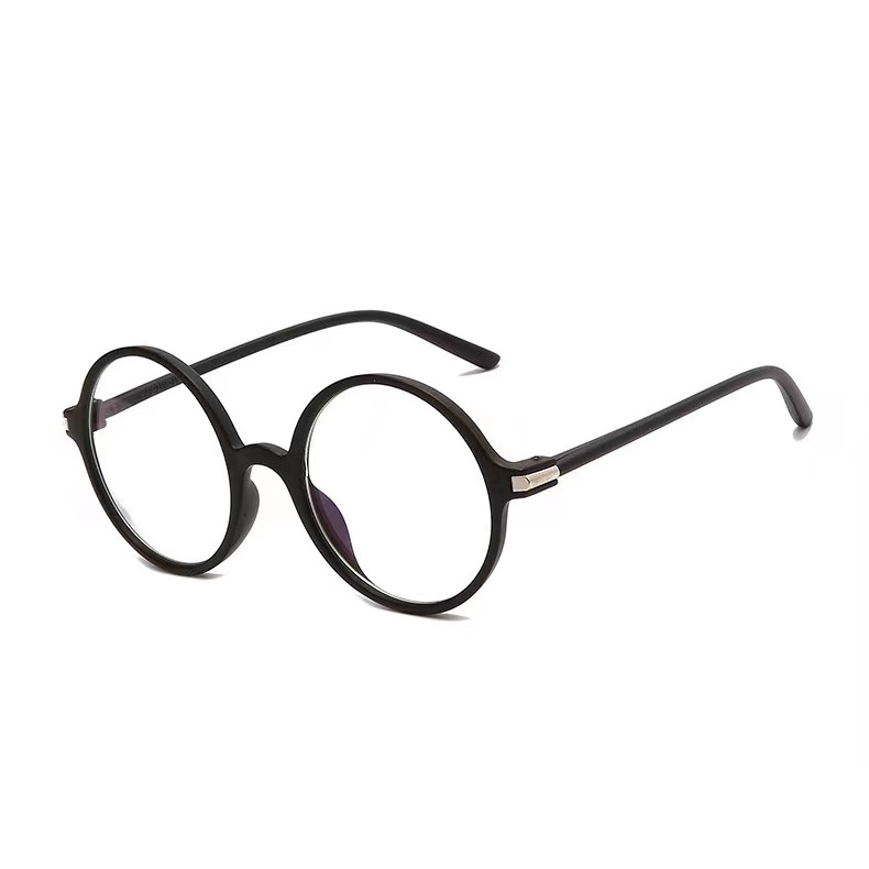 (Rowling)Kacamata Perlindungan Anti Radiasi Bulat Wanita Pria Dan Wanita Yang Nyaman Import Kacamata Fashion-Ka-98 Sand Black