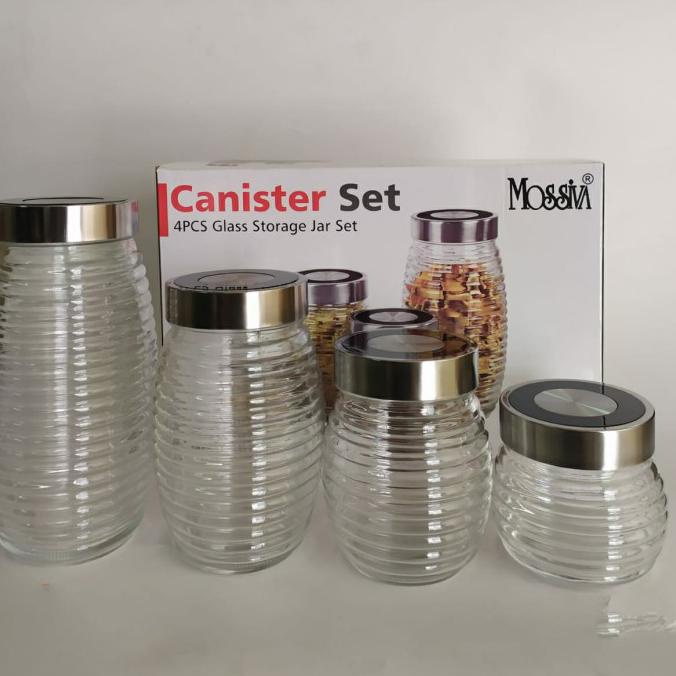 MS8907 CANISTER SET / TOPLES SET MOSSIVA MS-8907 Toples Makanan