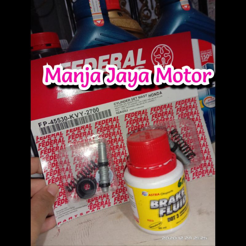 Seal master/ paket seal master rem beat vario cbs hel-in vario 125 federal plus minyak rem