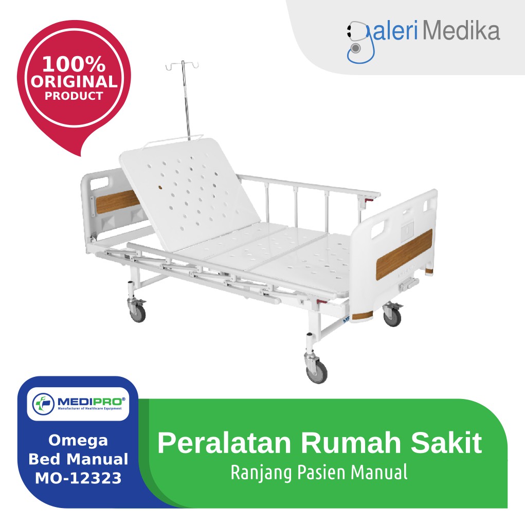 Omega Bed Manual - Ranjang Pasien 1 Engkel - MO-12323