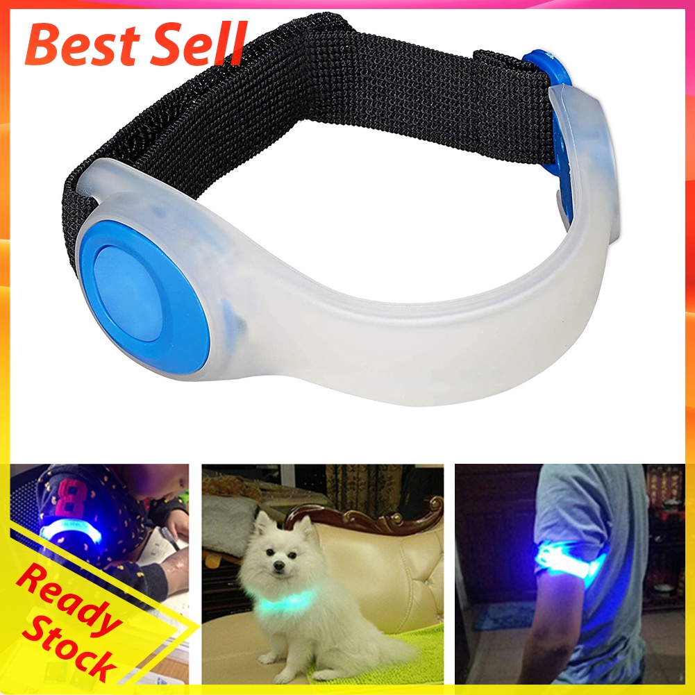 LED Luminous Night Running Arm Band Night Reflective Safety Warning Belt