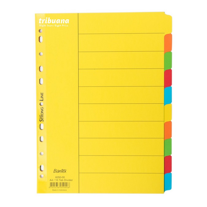 

Cardboard Divider & Indexes A4 1-10 (10 Pages) #6050 - Pembatas