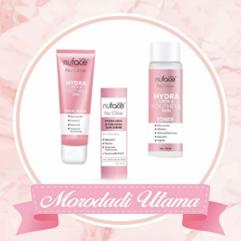 Nu Face Paket Nu Glow hydralock&amp;youthful skin isi 3