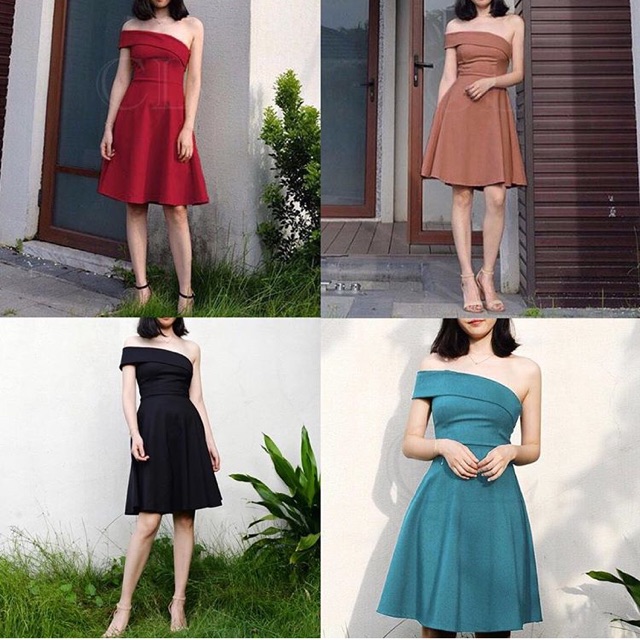 One shoulder dress