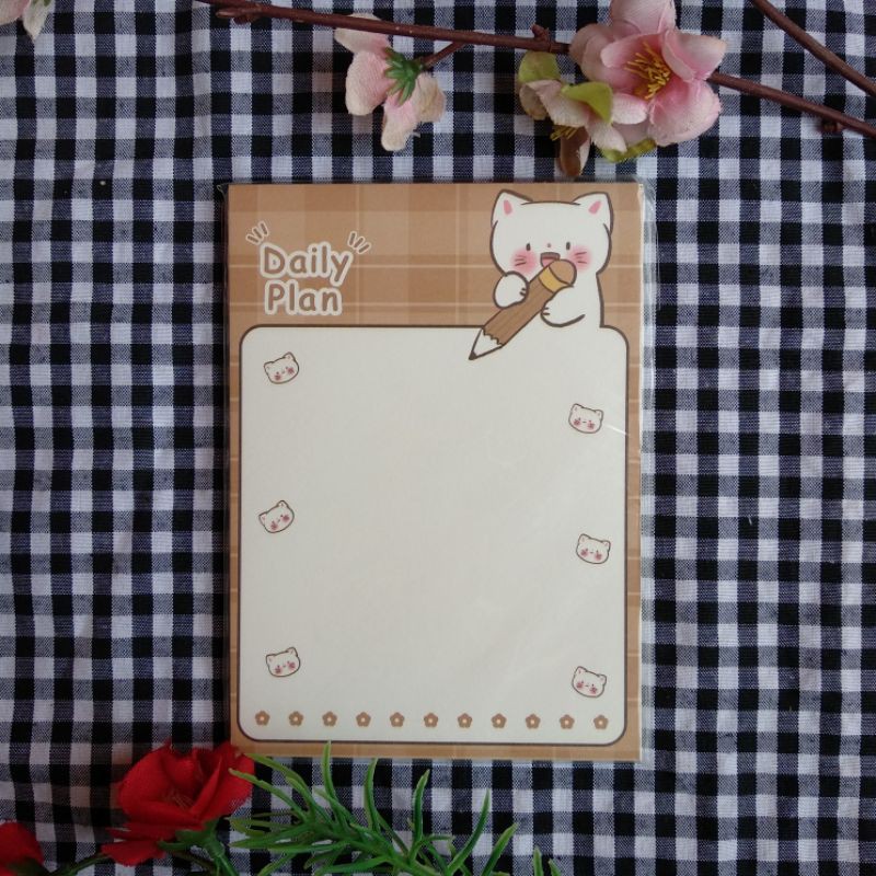 

MEMOPAD SIMPLE DAILY PLAN UKURAN BESAR