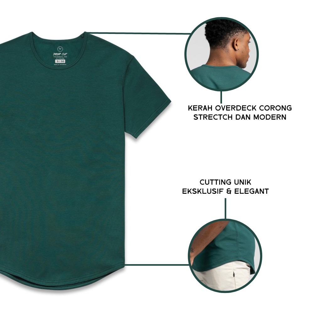 Friday Project - New Drop Cut Lux Signature | Kaos Polos Anti Bakteri | Bahan SUPIMA Katun (US. Pima