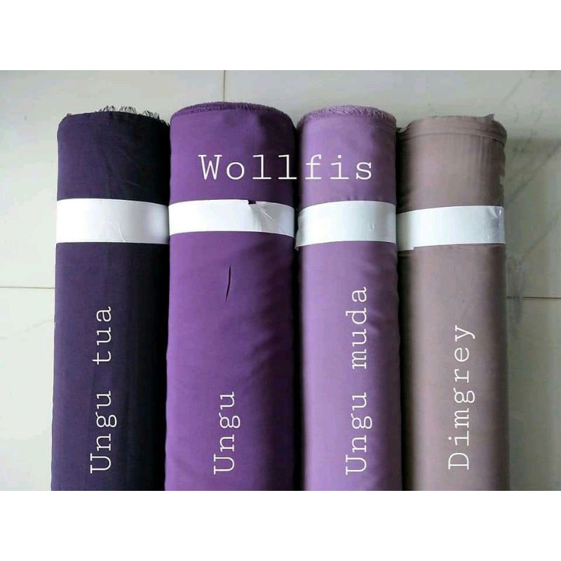 Kain Wolfis Wolvis Wollpeach Wolpeach 1 Roll - Bahan Hijab Gamis Premium