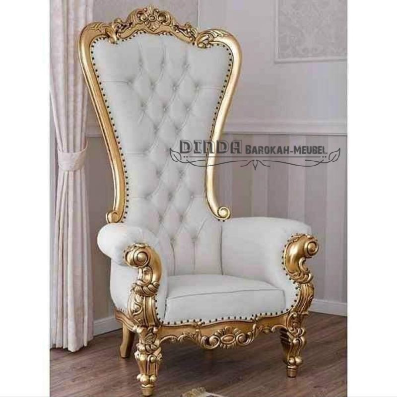 KURSI SOFA SYAHRINI SINGLE, KURSI SYAHRINI UKIR MEWAH BERKUALITAS