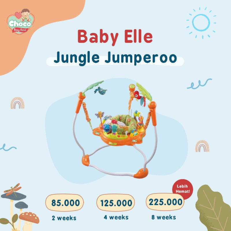 ❤️ChocoBabyToys❤️TIDAK DIJUAL, DISEWAKAN Baby Elle Jungle Jumperoo Mainan Kursi Loncatan Bayi