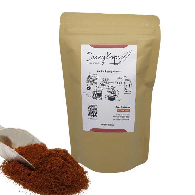 

Kopi Robusta Lahat 150 gr - Medium Roasted