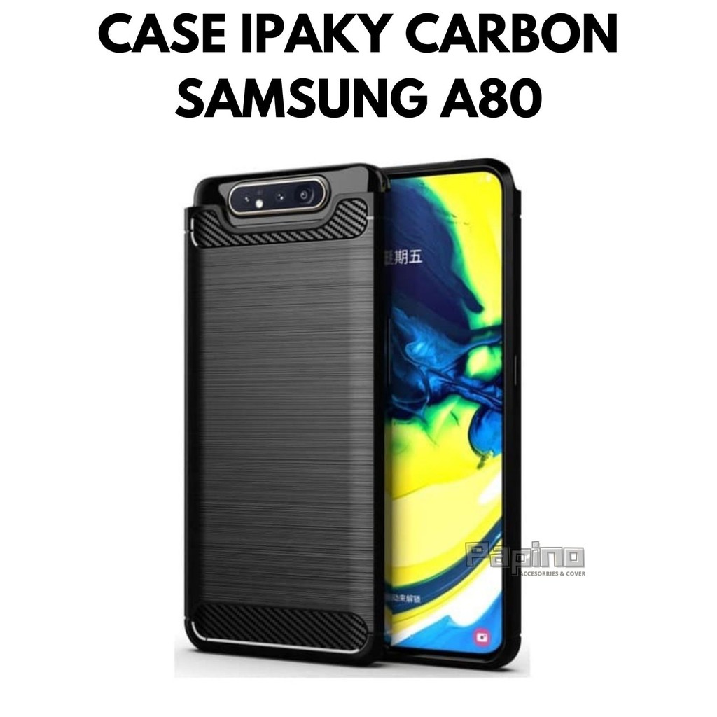 SOFTCASE SAMSUNG A80 - SLIM FIT CARBON SAMSUNG A80 CASING HP