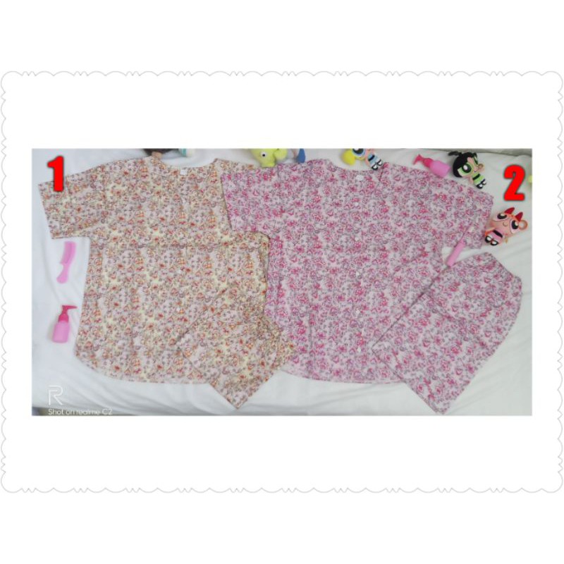 BabyDoll Katun Jepang Full-Kancing