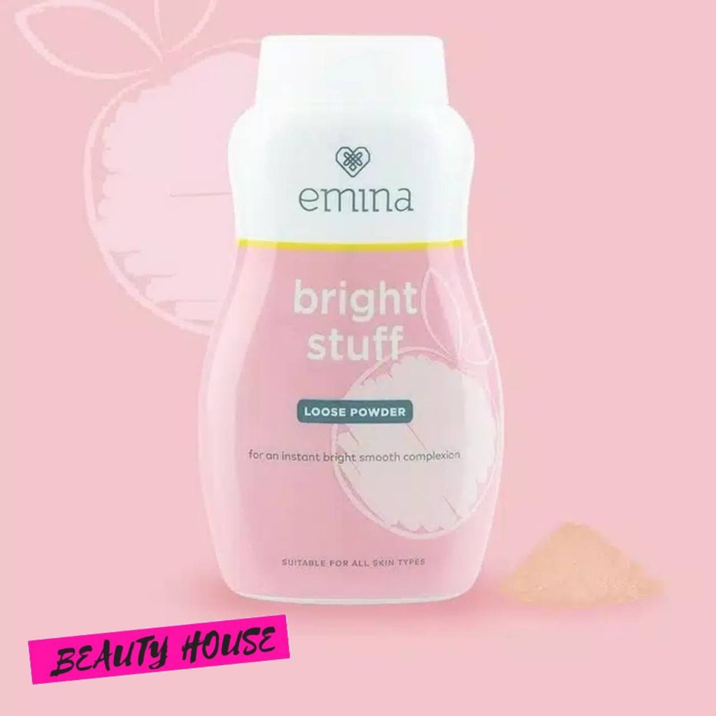 emina loose powder emina bright stuff bedak tabur emina emina bright emina bedak