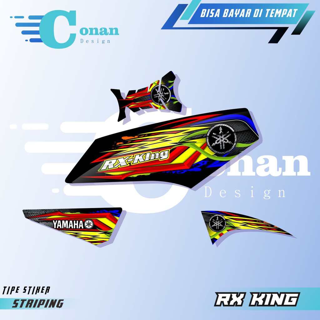 Striping Rx King Variasi 2004 2008 Setriping RX King Strip A013 Variasi Motor RX KING