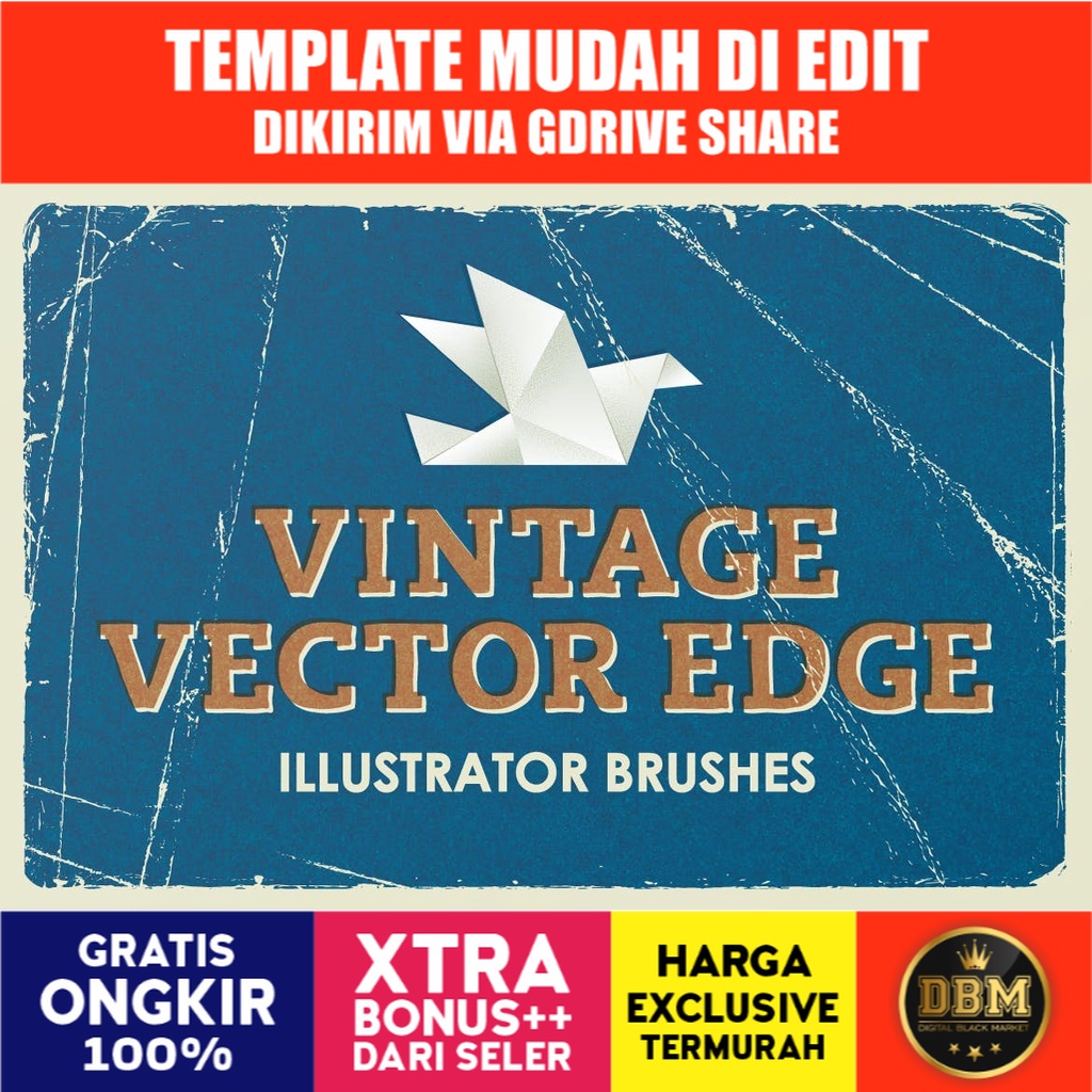 Vintage Vector Edge Brushes