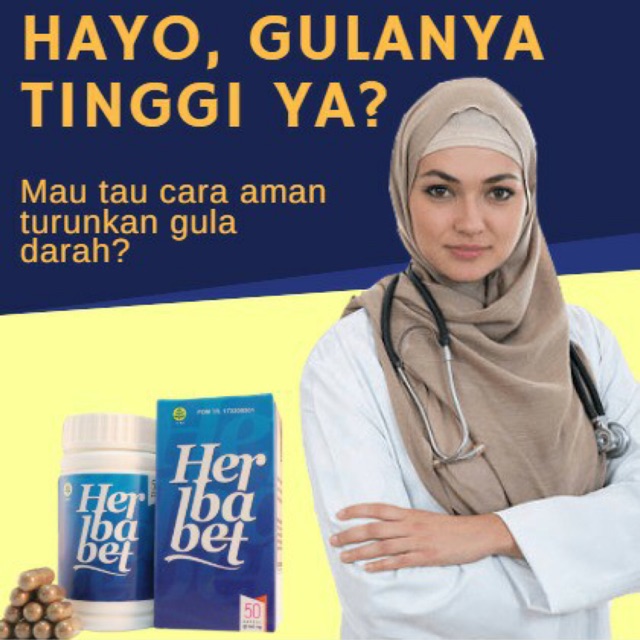 

Herbabet ampuh 100% Original Bpom/Obat herbal diabetes,asam urat & kolestrol isi 50caps not melabic