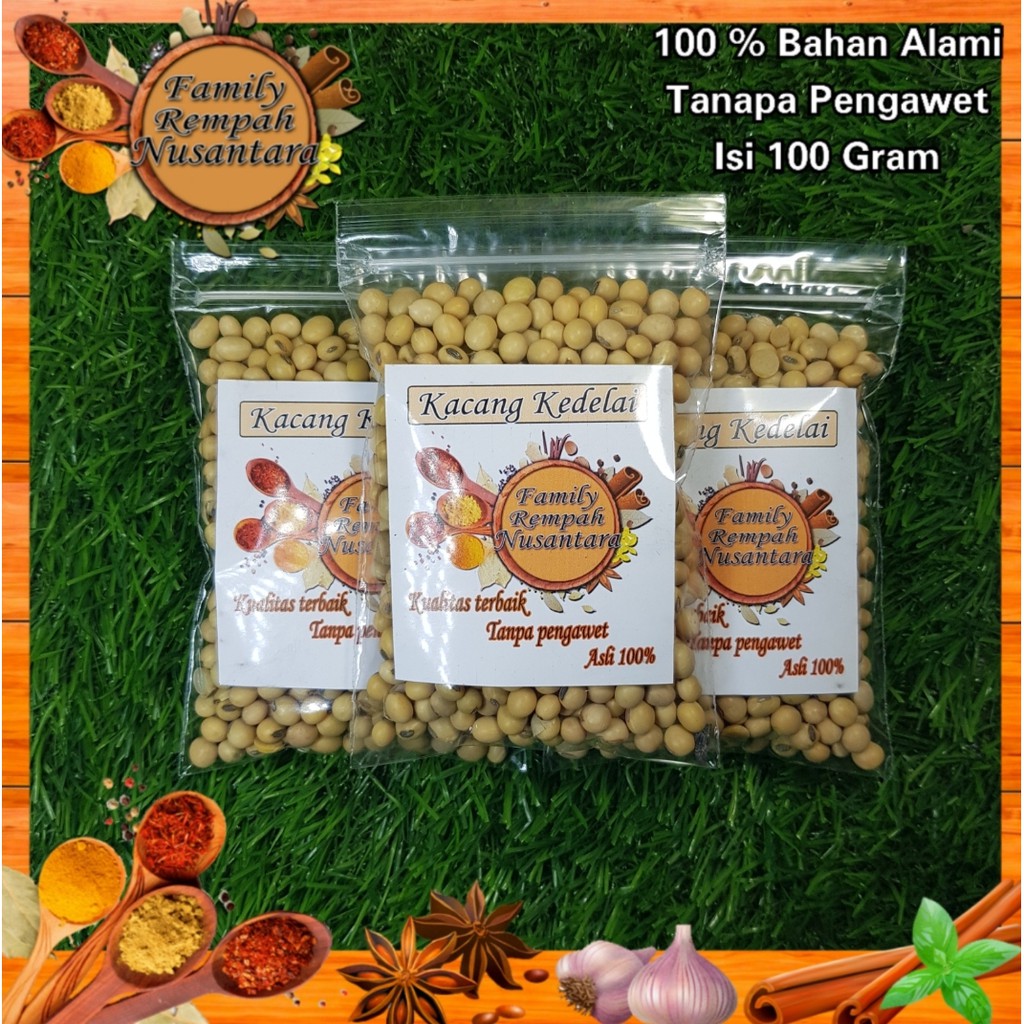 

Kacang kedelai asli isi 100 gram kualitas premium kacang