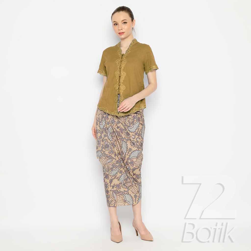 ROK BATIK SPAN Skirt Lilit Kebaya Instan Modern Wanita Motif Burung Warna Cream 725891 Cap 72 - Rok Batik Lilit Bawahan Skirt Kamen Kebaya Songket Batik Panjang Plisket Span Instan Jadi Bali Lembaran Premium Modern Untuk Wanita Kondangan